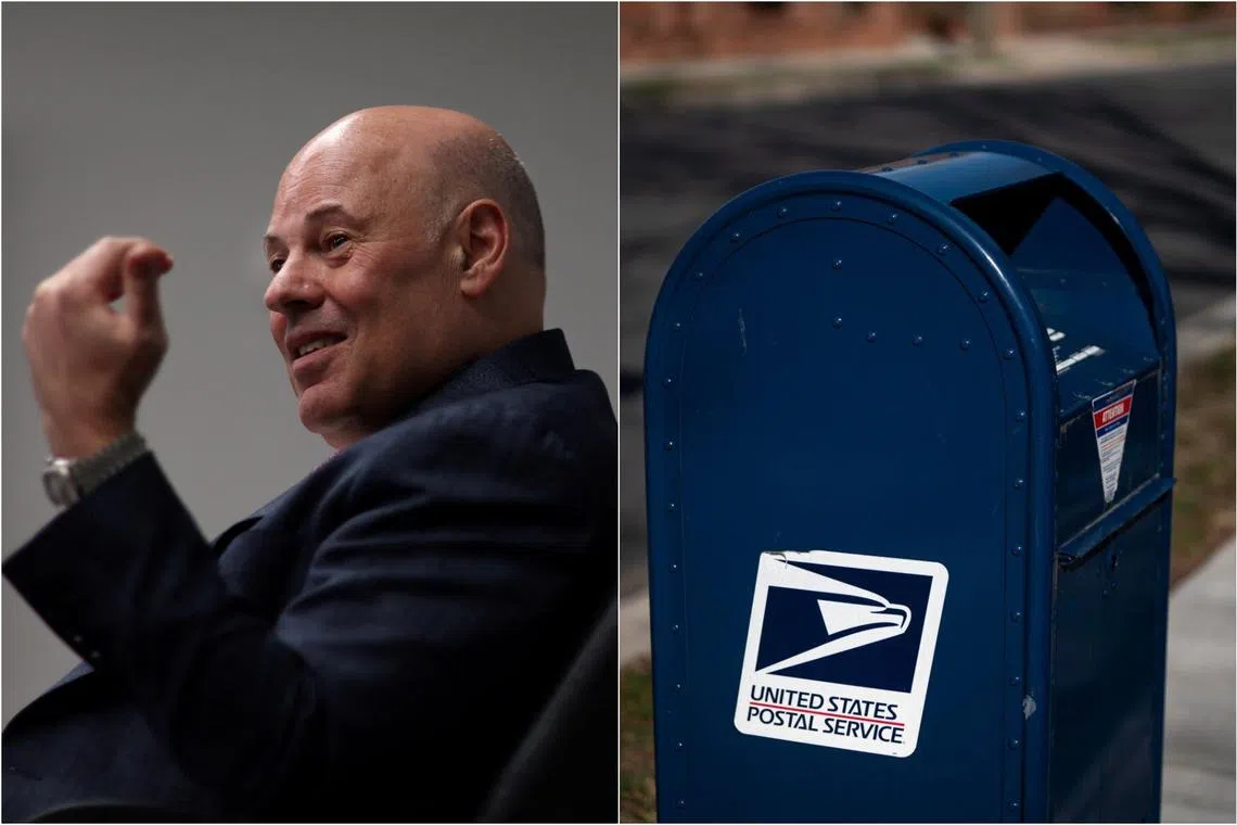 Mr Louis DeJoy was a former logistics executive and major Republican political donor who took over the agency in 2020.