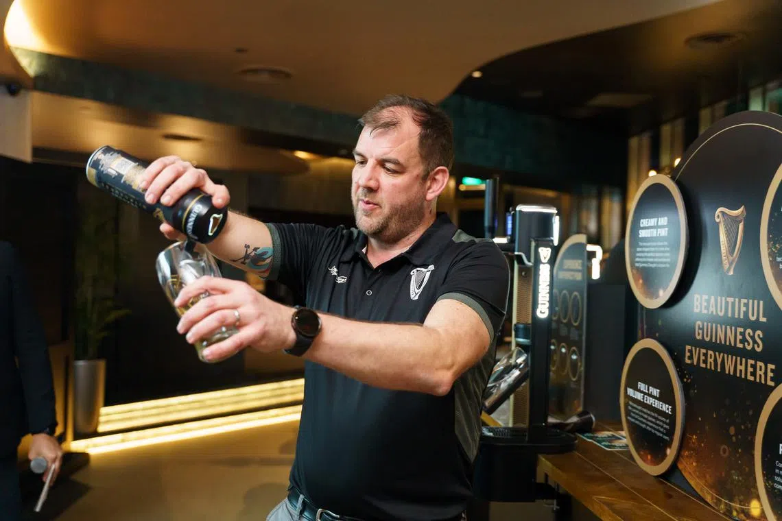 Mr Steve Gilsenan, global head of quality for Guinness, during an event in Singapore in February. 