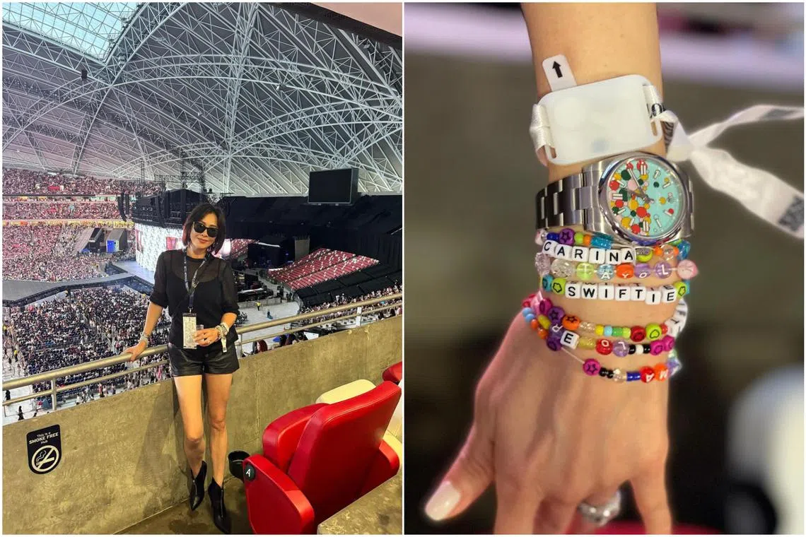 Carina Lau was among the 50,000-strong crowd at Taylor Swift's March 7 concert at the National Stadium.