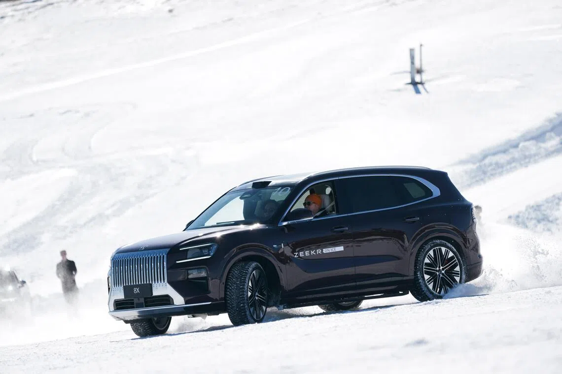 Driving in the slippery snow is about controlled blips of the throttle, moderate use of the brakes and quick steering inputs.