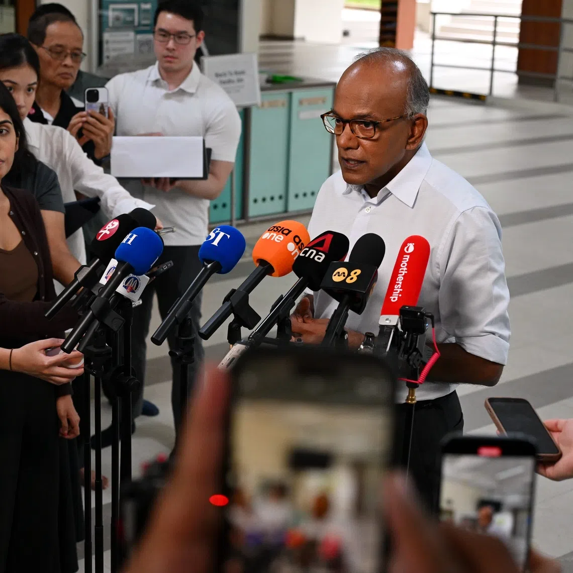 Home Affairs Minister K. Shanmugam stressed that targeting a place of worship is completely unacceptable, and Singapore has zero tolerance for such acts.