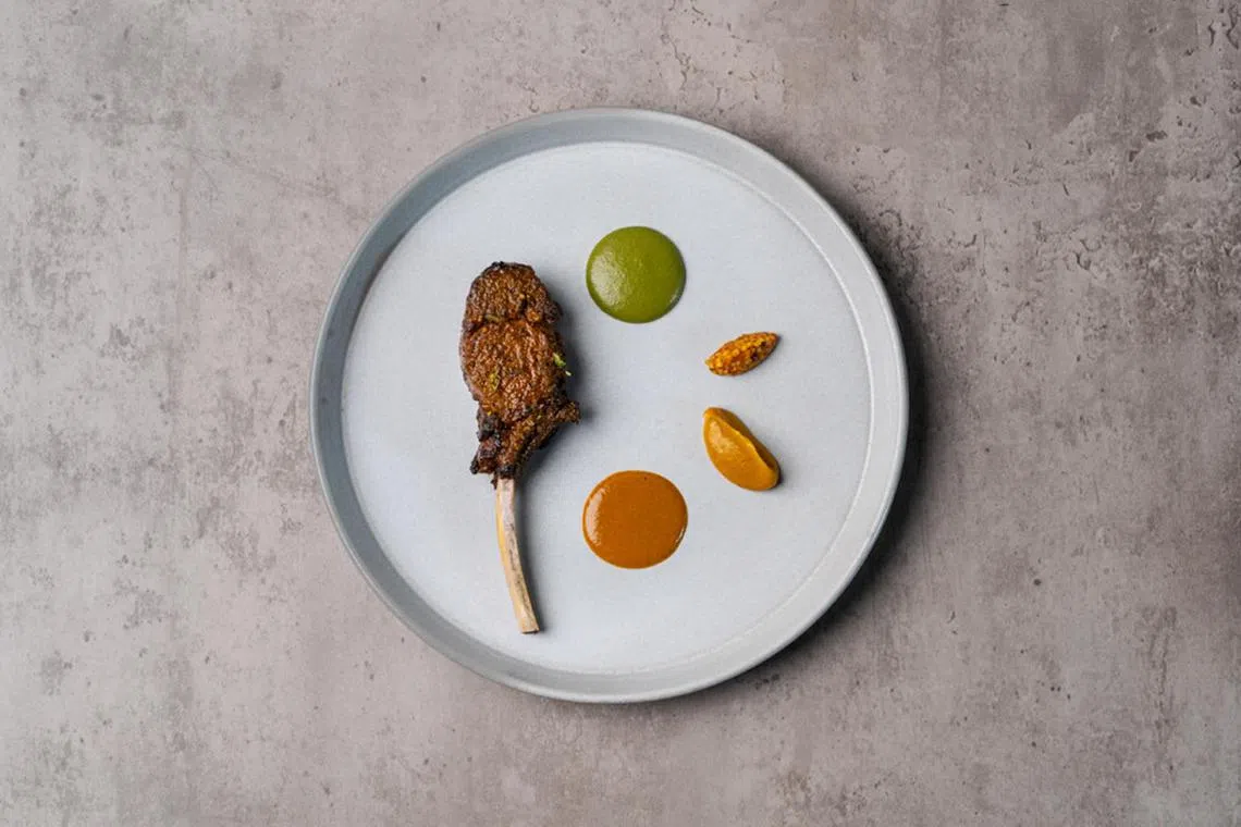 Mysore Spiced Rack Of Lamb at Thevar