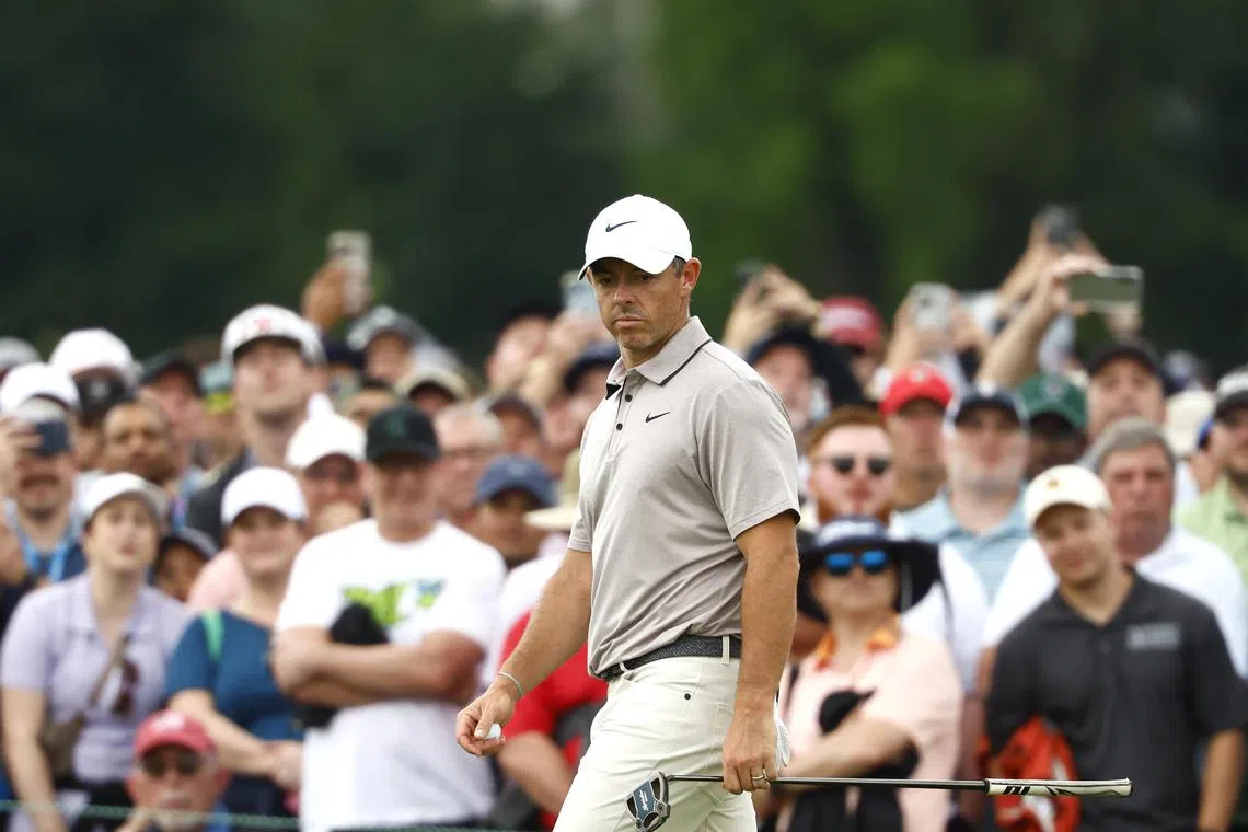 Northern Ireland's Rory McIlroy on the green of the eighth hole, during the third round of the US Open, on June 14.