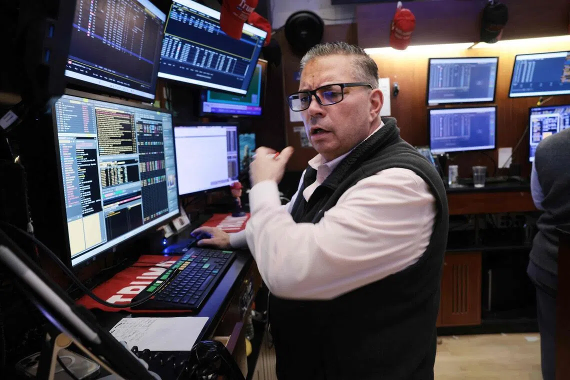 Traders working on the floor of the New York Stock Exchange on May 27, in New York City.