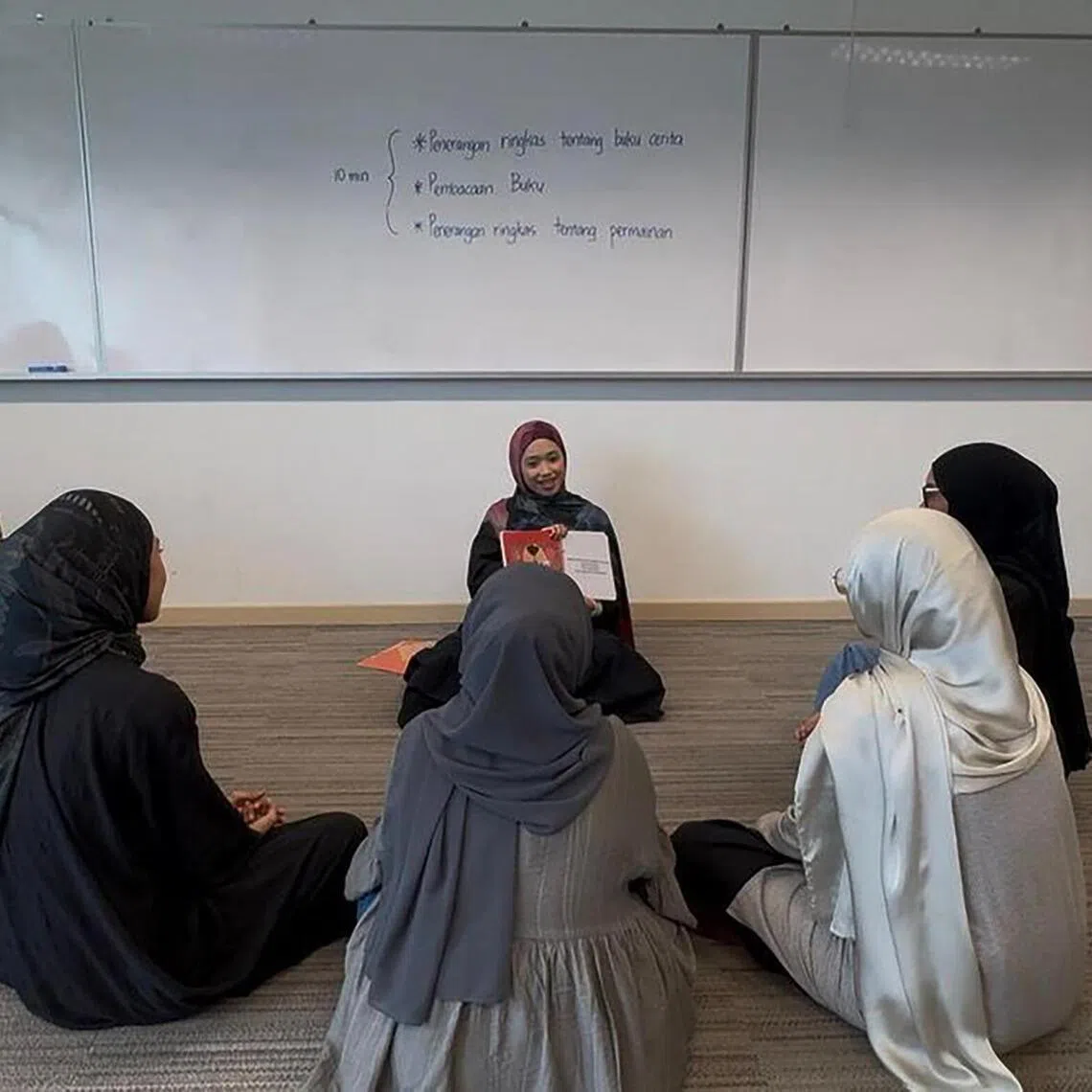 As part of the Malay Language and Literacy module, Ms Dinah, together with her classmates delivered individual presentations for an assignment that required them to write and design their own Malay children’s storybooks. CREDIT: PHOTO: DINAH SYAQILAH