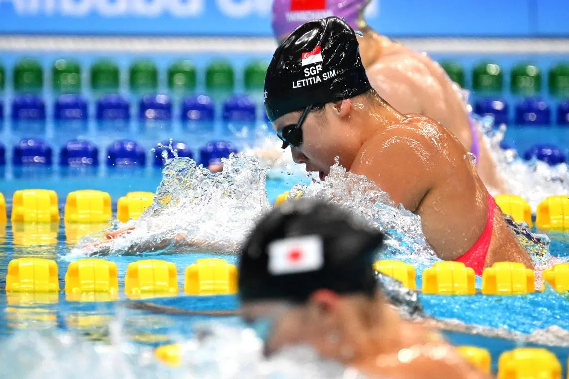 ST photo: Chong Jun Liang

Letitia Sim of Singapore was so close all Asian Games to a medal. 