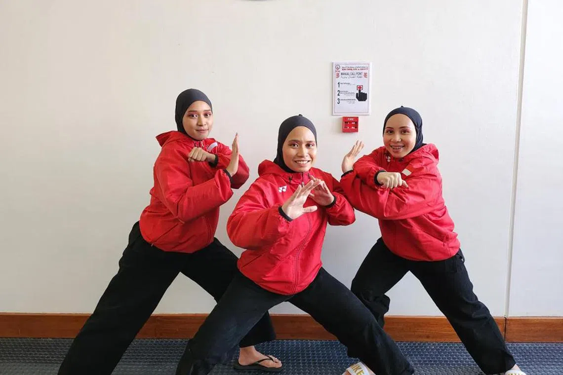 Silat exponents Amirah Sahrin, Iffah Batrisyia Noh and Nur Ashikin Zulkifli clinched gold in the female team category.
