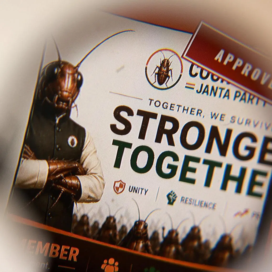 The Cockroach Janta Party logo is seen in this illustration taken May 28, 2026. REUTERS/Dado Ruvic/Illustration