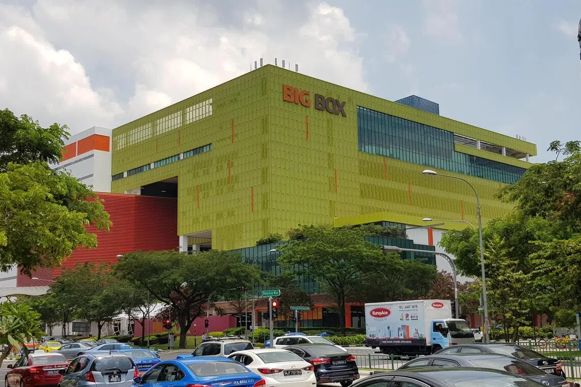 The Big Box warehouse mall in Jurong East, as seen in 2018. Consumer electronics trader TT International previously held a majority stake in the failed mall. 