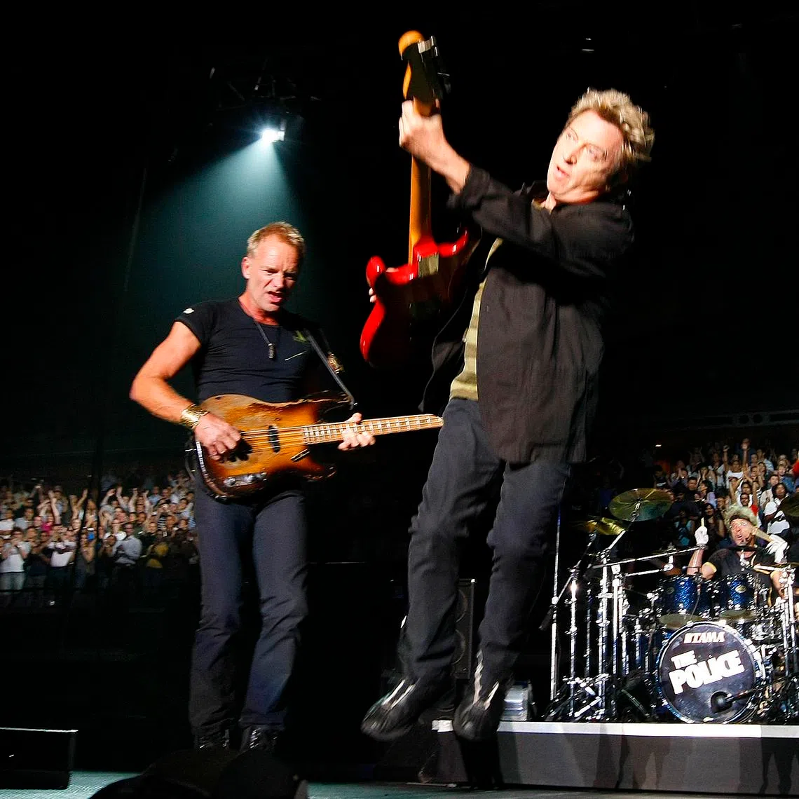 (From right) Former Police drummer Stewart Copeland and guitarist Andy Summers are taking legal action against Sting.