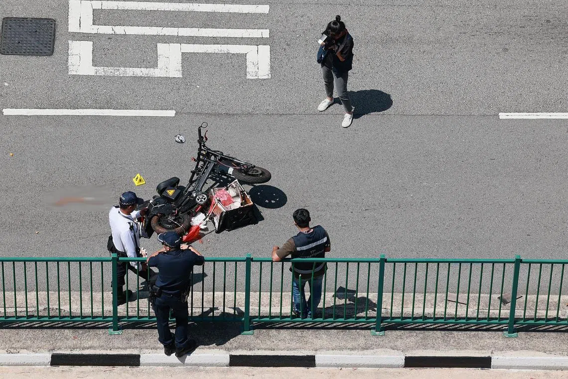 The accident took place in Yishun Ave 9 at 10.08am on Sunday, said the police in response to queries.