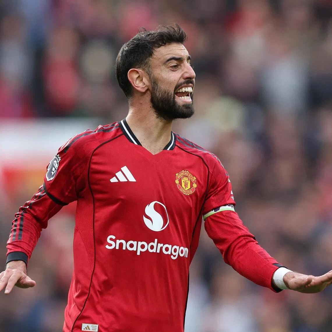 Manchester United's Bruno Fernandes is set to make his 300th appearance for the club on Oct 25 against Brighton.