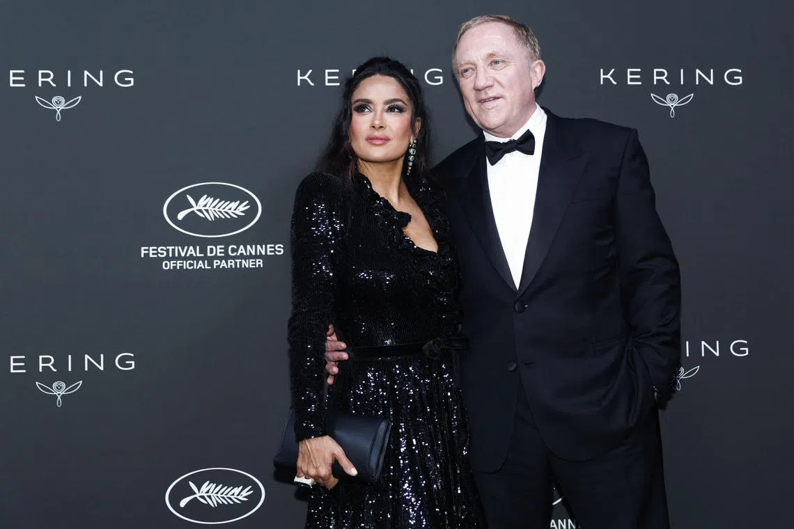 Mexican-American actress Salma Hayek and her French billionaire husband Francois-Henri Pinault at the Cannes Film Festival in May.