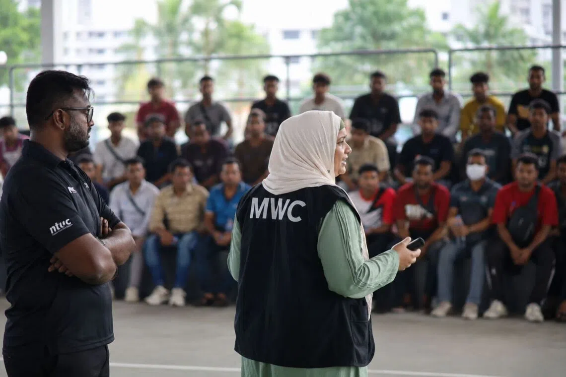 The Migrant Workers’ Centre met 230 migrant workers on Oct 19 and 20 to understand their needs.