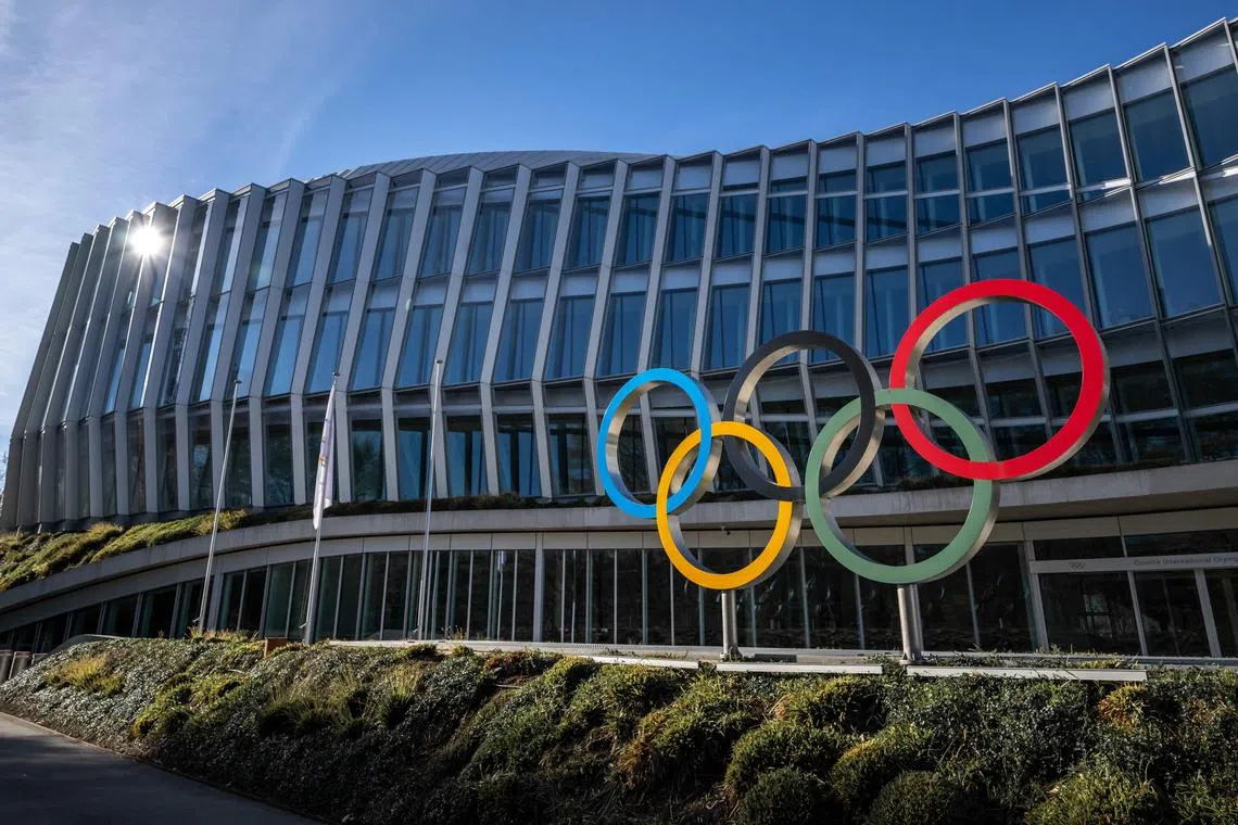 The headquarters of the International Olympic Committee (IOC) in Lausanne, Switzerland.