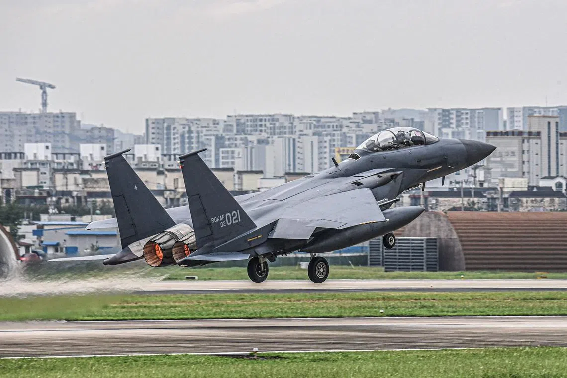 The ceremony is set to kick off at the Seoul Air Base in Seongnam, Gyeonggi Province, to show off South Korea’s new homegrown weapons.