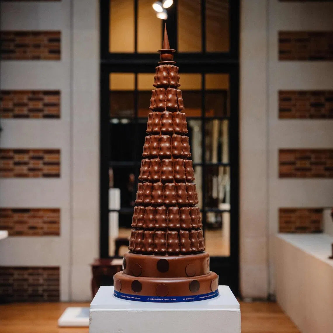 The auction featured works by 25 celebrated pastry chefs, including Mr Herme, Mr Patrick Roger, Mr Cyril Lignac, and Ms Nina Metayer.