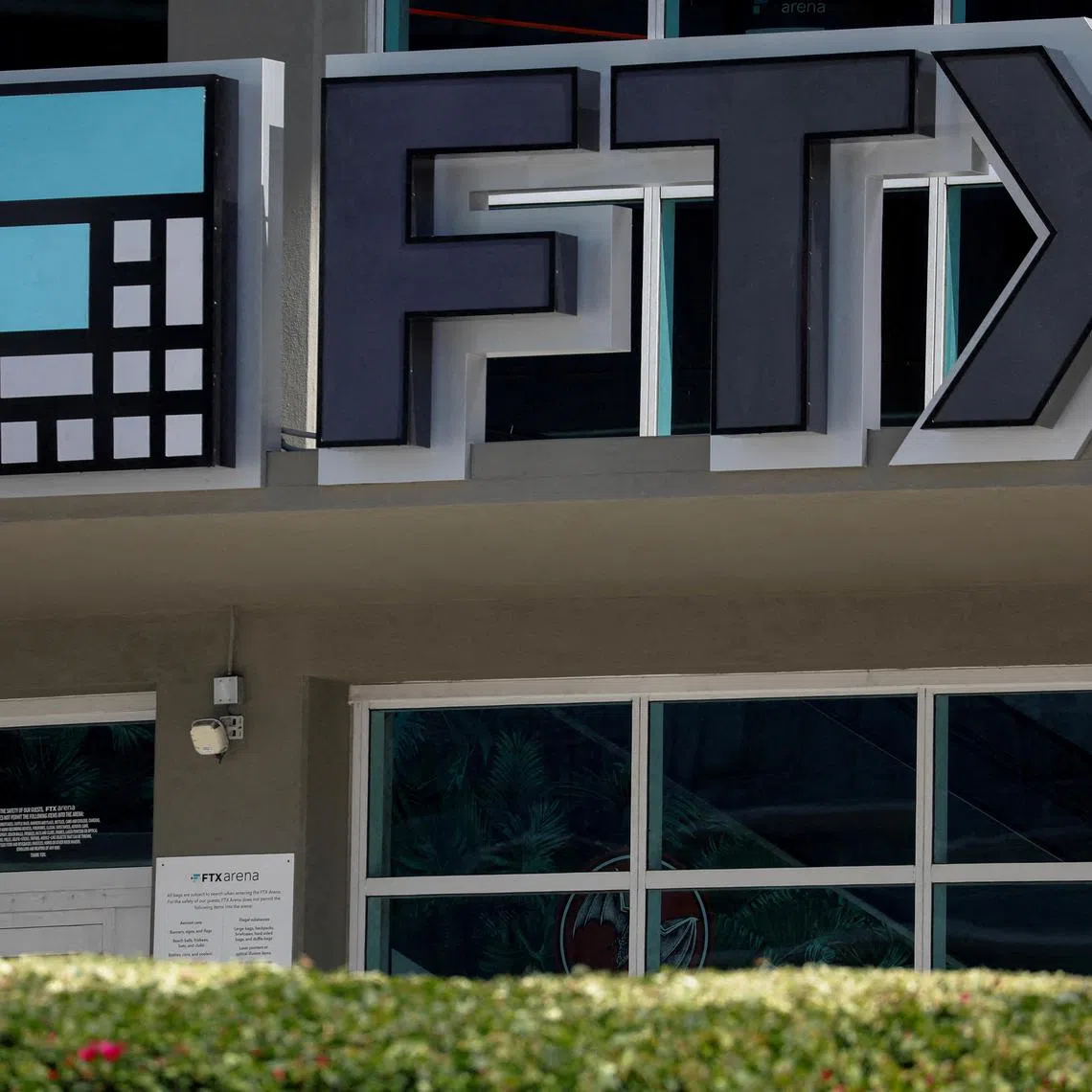 The entrance of the FTX Arena in Miami, Florida, US. 