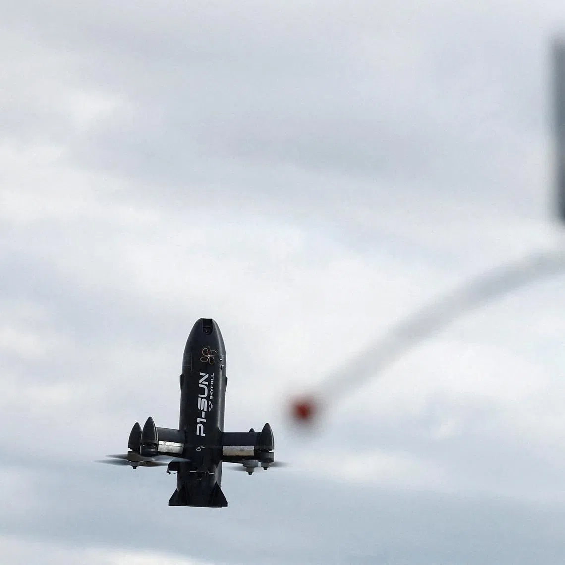 A employee of SkyFall company operates a P1-Sun FPV interceptor drone during a test fly at a training ground, amid Russia's attack on Ukraine, in an undisclosed location, Ukraine March 6, 2026. REUTERS/Valentyn Ogirenko