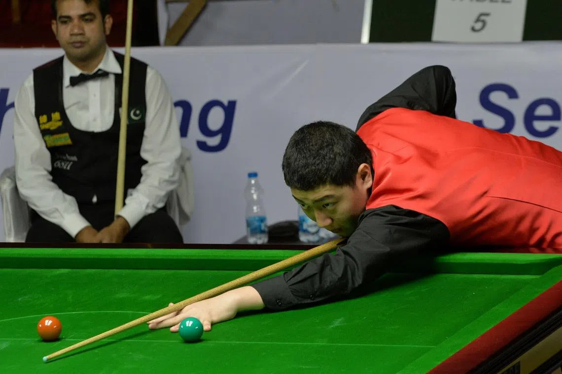 China's Yan Bingtao, seen here in a 2014 file photo, beat Scotland’s John Higgins 10-8 last year to become the youngest Masters champion in 26 years.
