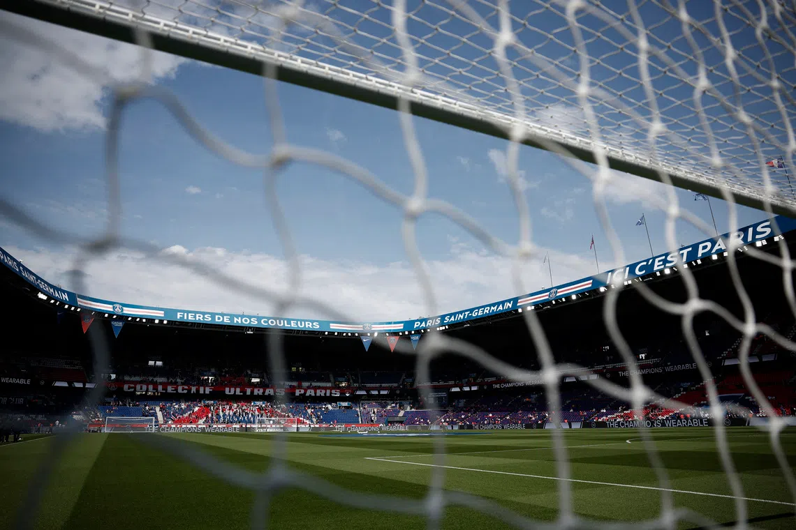 FILE PHOTO: Soccer Football - Ligue 1 - Paris St Germain v FC Lorient - Parc des Princes, Paris, France - May 2, 2026 General view inside the stadium before the match REUTERS/Benoit Tessier/ File Photo