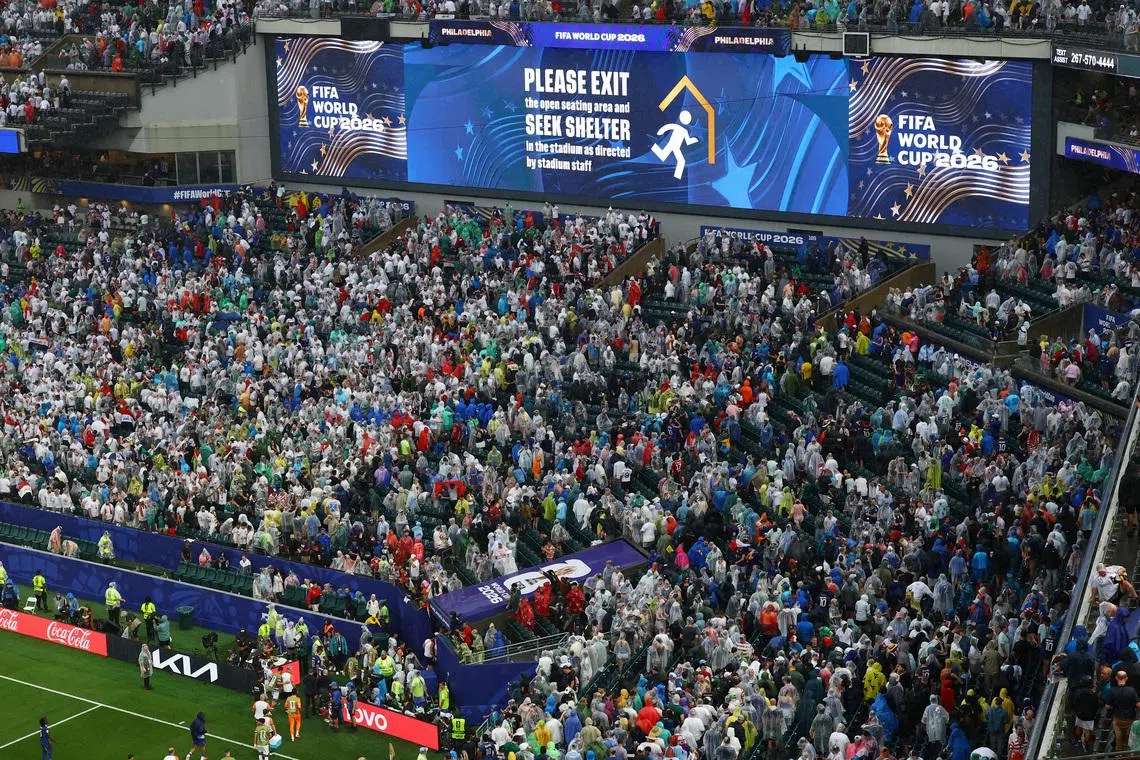 France v Iraq World Cup game in Philadelphia delayed by thunderstorms: FIFA