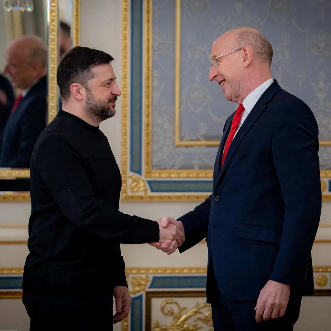 Ukraine's President Volodymyr Zelenskiy meets with British Defence Secretary John Healey, amid Russia's attack on Ukraine, in Kyiv, Ukraine January 9, 2026 Ukrainian Presidential Press Service/Handout via REUTERS