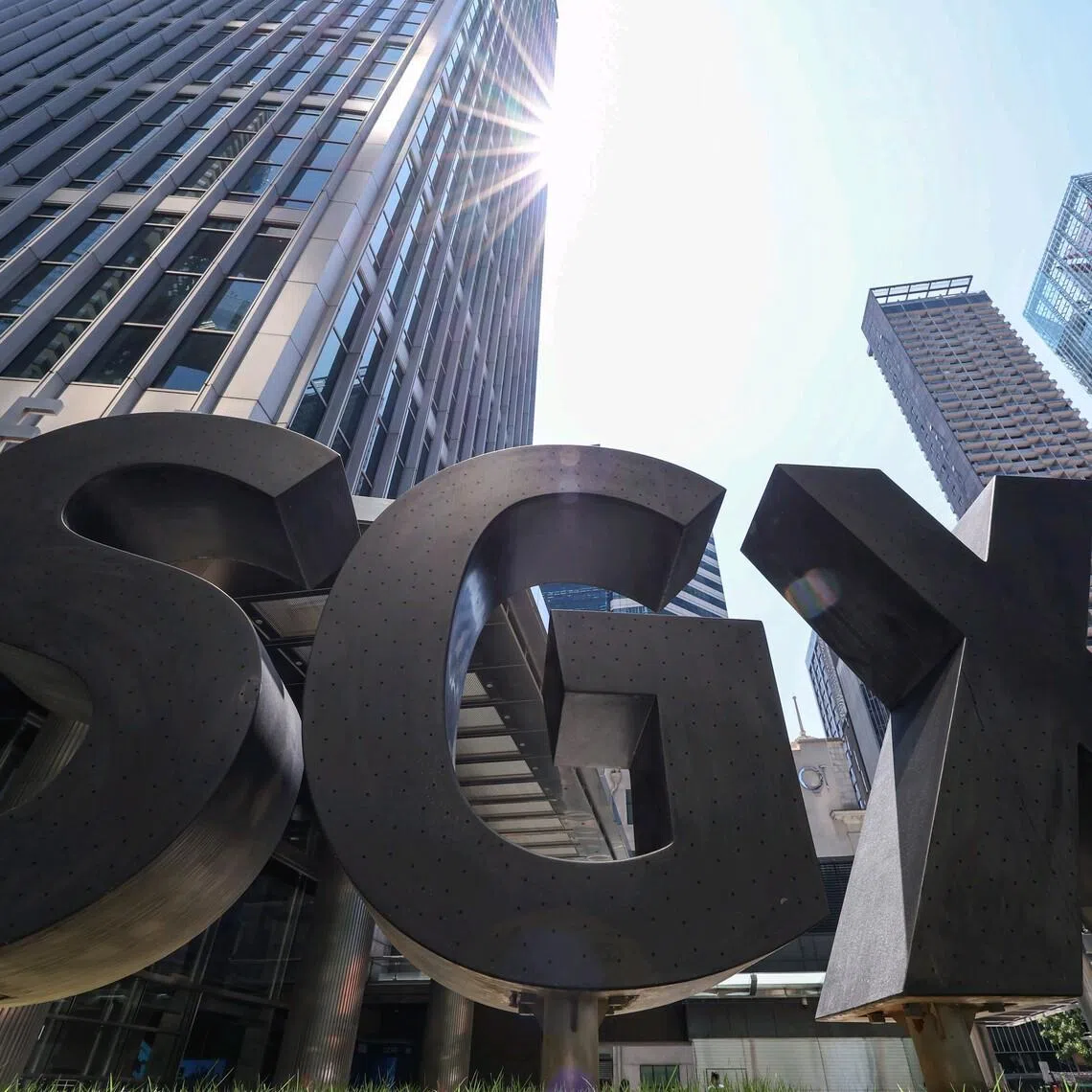 The Straits Times Index (STI) was up 1.81 points or 0.3 per cent to 5,032.41 at the midday trading break, after briefly dipping below its previous close soon after the stock market opened.