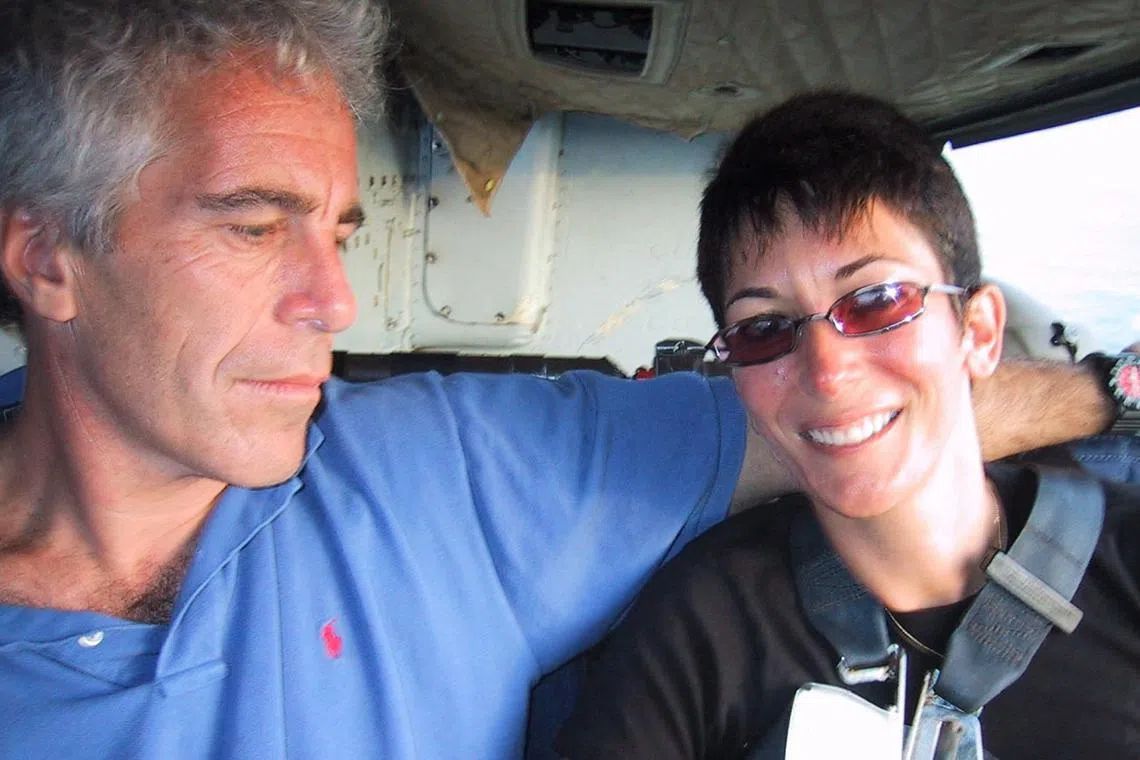 Ghislaine Maxwell and Jeffrey Epstein in an undated photo from 2021. Maxwell is serving a 20-year sentence for sex trafficking and other crimes.