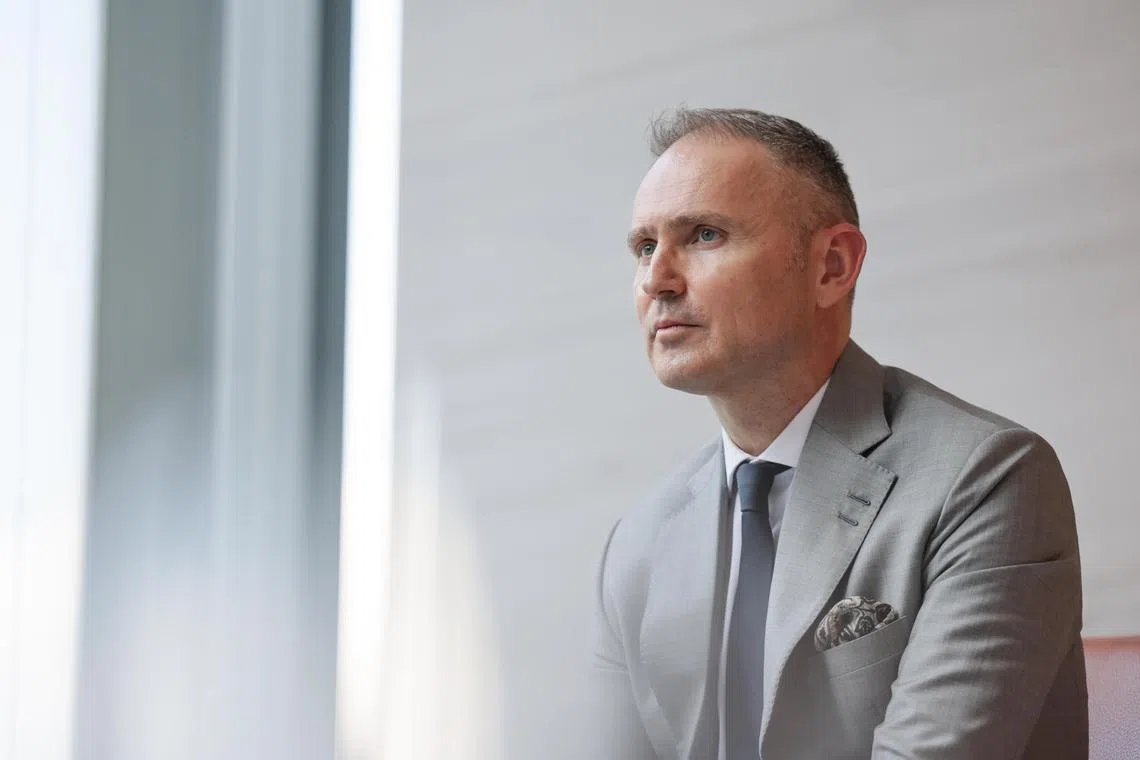 ST20240620_202497994246: Gin Tay/ paciti/ Prisca Ang/
Profile of Mr Tibor Pandi, Citi Singapore country officer, at Citibank office in Asia Square tower 1, on June 20, 2024.