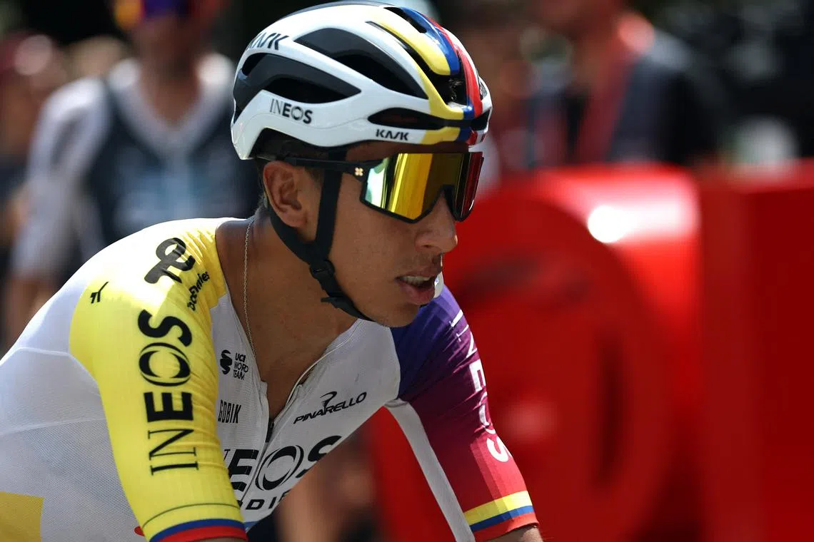 FILE PHOTO: Cycling - Vuelta a Espana - Stage 3 - San Maurizio Canavese to Ceres - San Maurizio Canavese, Italy - August 25, 2025 Ineos Grenadiers' Egan Bernal before the start of stage 3 REUTERS/Manon Cruz/ File Photo