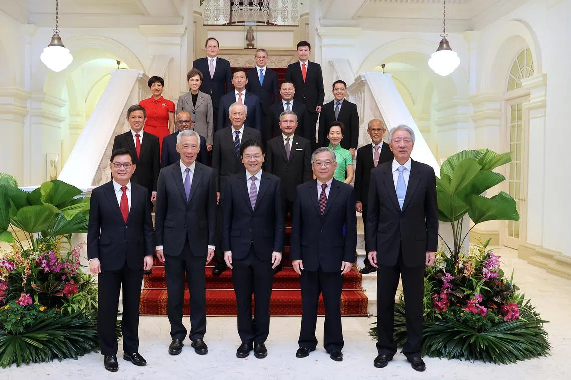 The President said Singapore was once again undergoing a smooth and orderly transition in political leadership, only the third in its six-decade history.