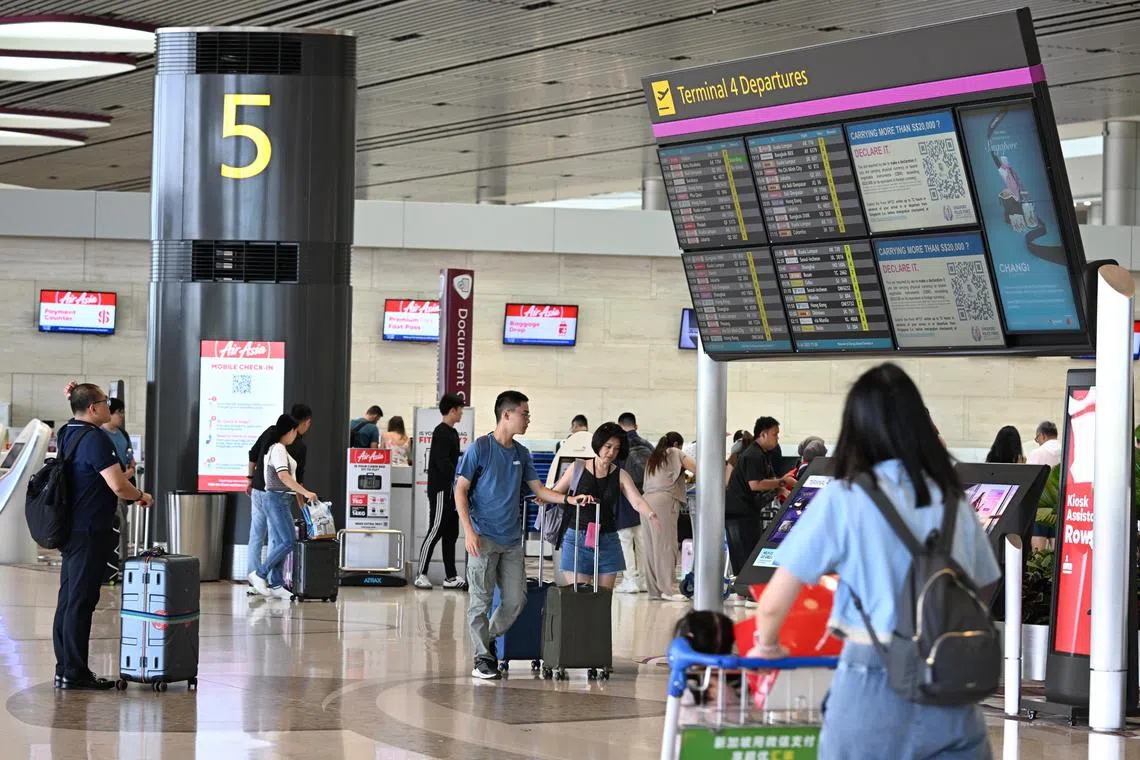As at July 1, about 100 airlines operate more than 7,200 weekly scheduled flights at Changi Airport.