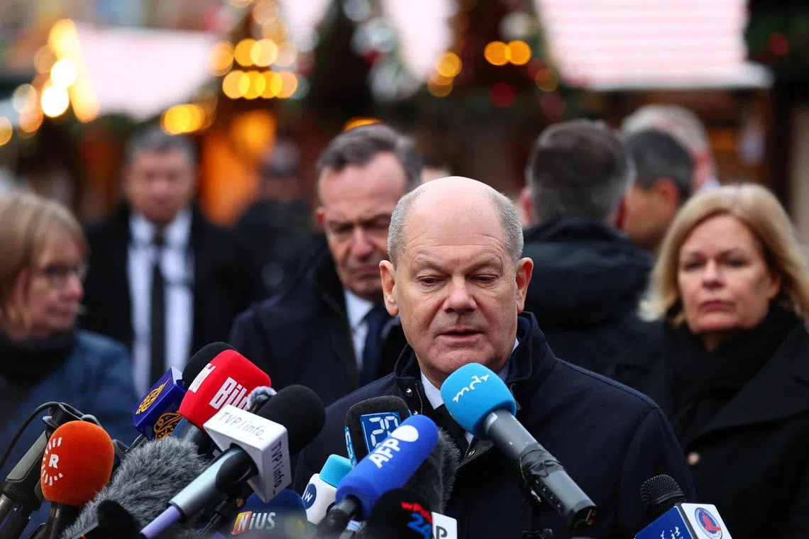 German Chancellor Olaf Scholz said public support from the ever-more-powerful Mr Musk for the far-right AfD was “much more problematic than these insults”. 