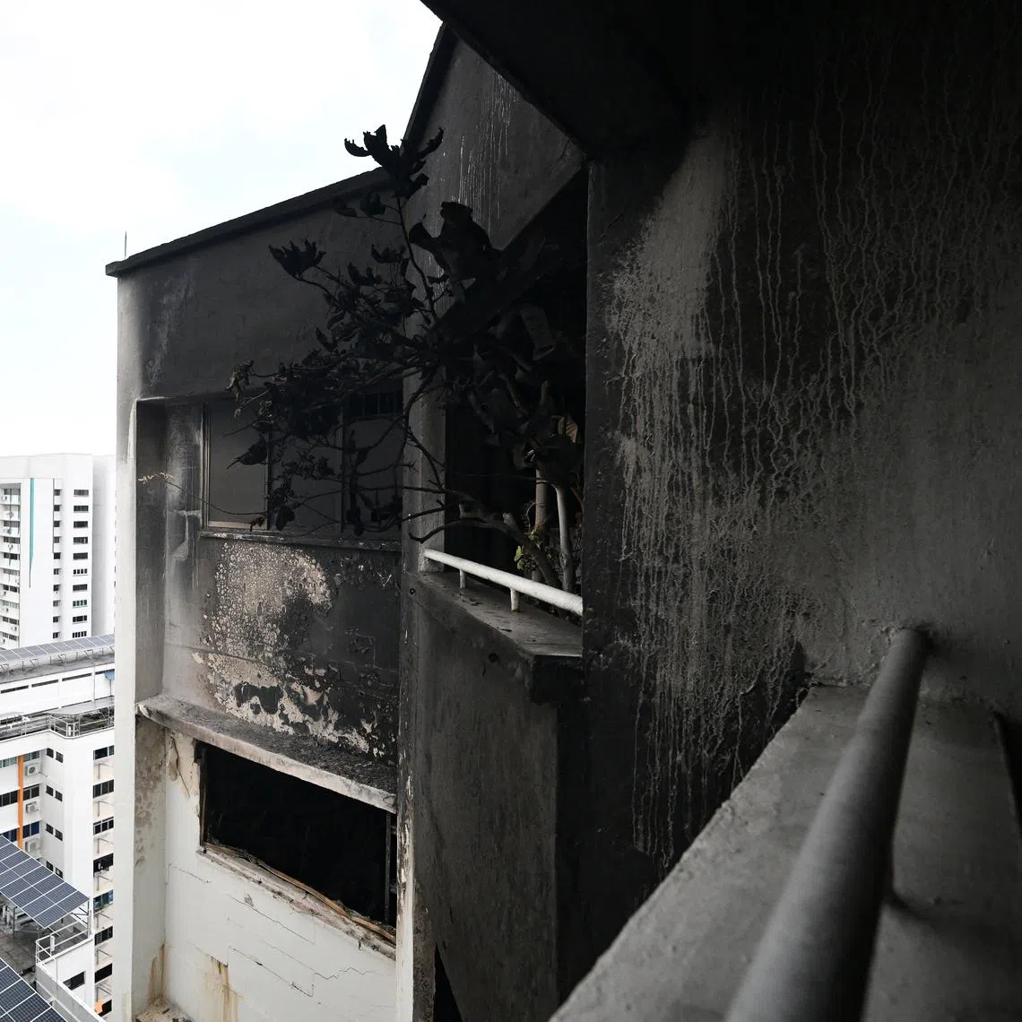 The 44-year-old man is accused of burning a pot of charcoal in the living room of an 18th floor unit at Block 14 Joo Seng Road at 9.40pm.