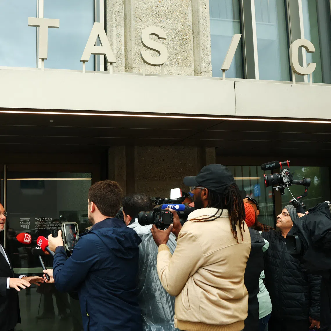 Soccer Football - Matthieu Reeb, Director general of the Court of Arbitration for Sport (CAS) speaks to media ahead of the hearing, Court of Arbitration for Sport, Lausanne, Switzerland - October 8, 2026 REUTERS/Denis Balibouse