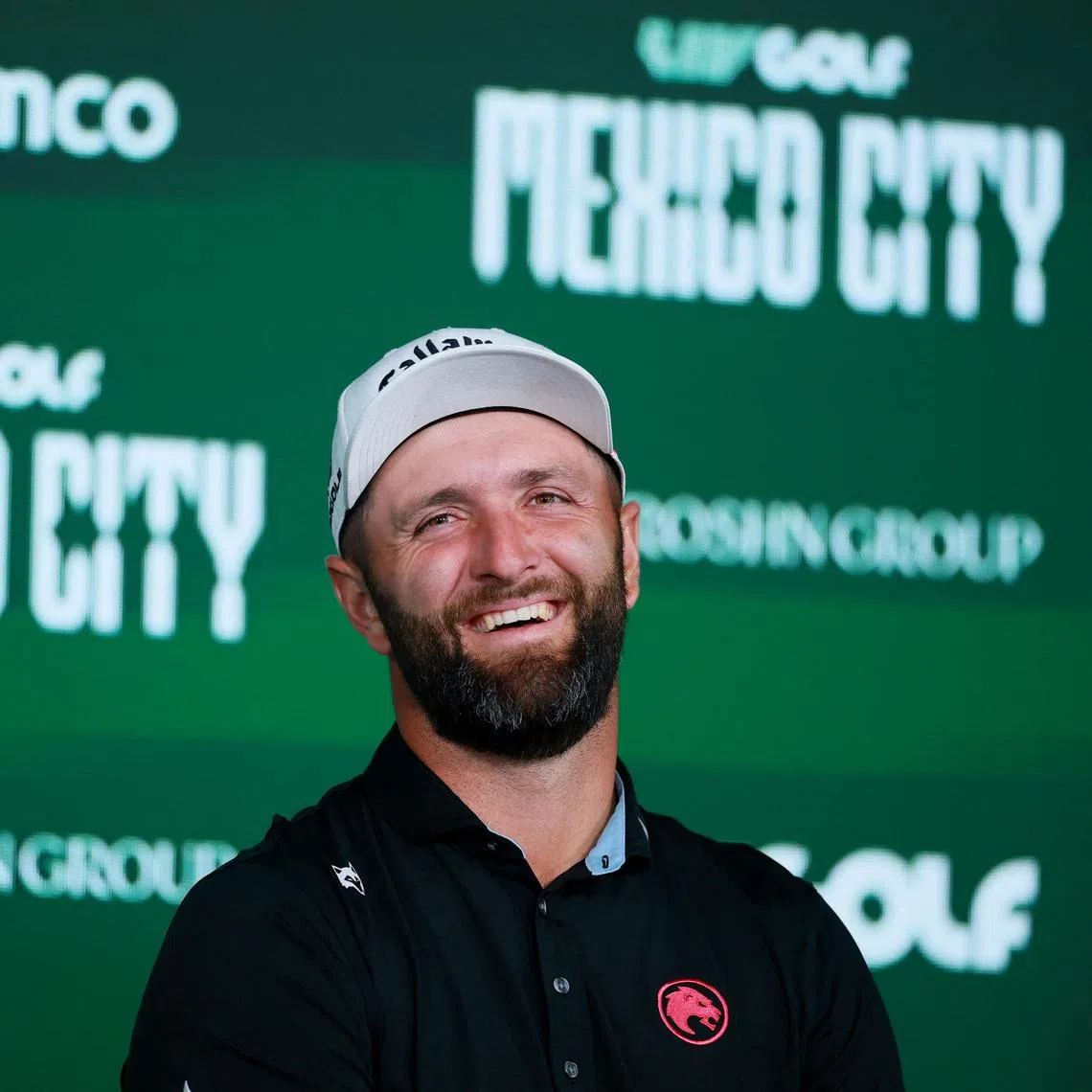 FILE PHOTO: Golf - LIV Golf Mexico - Club de Golf Chapultepec, Mexico City, Mexico - April 19, 2026 Legion XIII's Jon Rahm speaks to the media after winning LIV Golf Mexico City REUTERS/Eloisa Sanchez/ File Photo