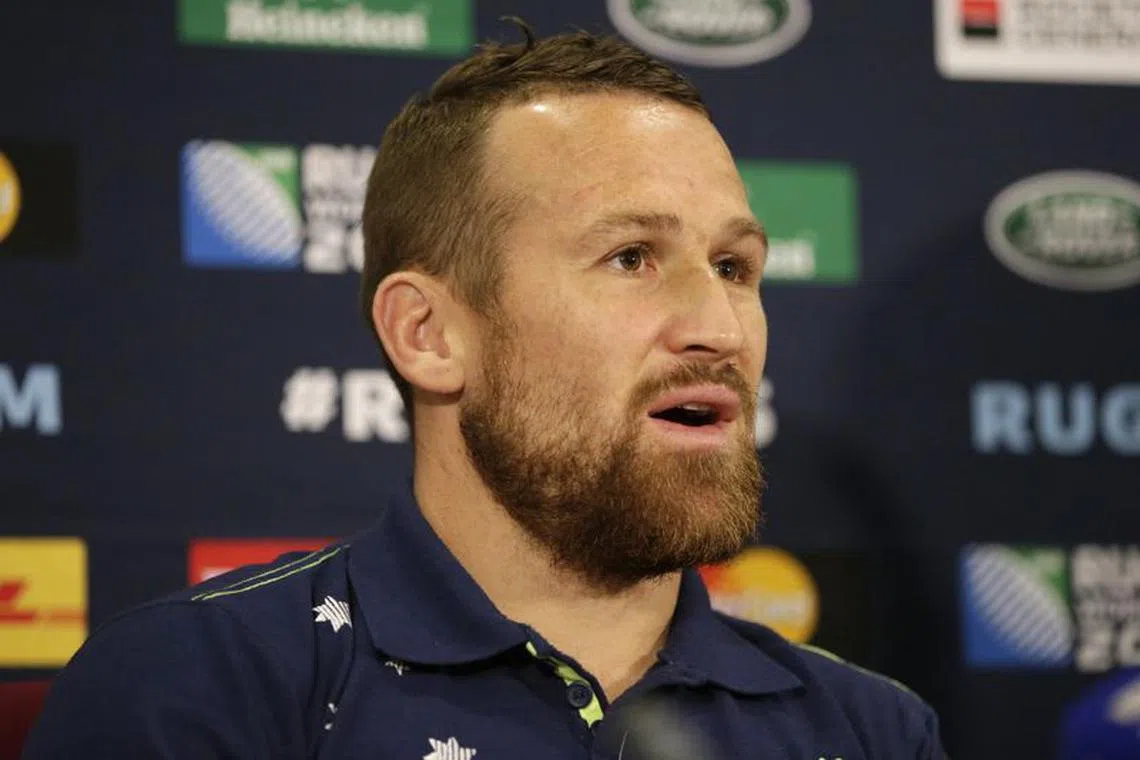 Rugby Union - Australia Press Conference - The Lensbury Hotel, Teddington, Middlesex - 21/10/15 
Matt Giteau of Australia during a press conference 
Action Images via Reuters / Henry Browne /File Photo
Livepic