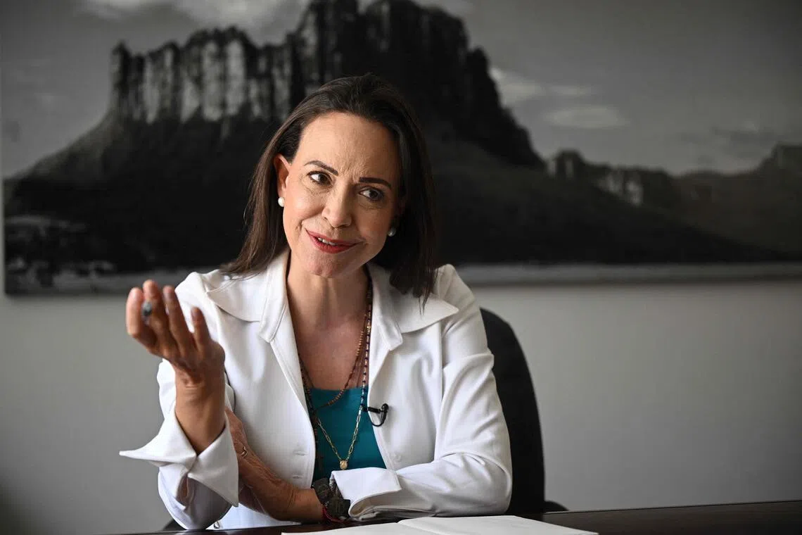 Venezuela’s opposition leader Maria Corina Machado has been hiding from the government of President Maria Corina Machado.
