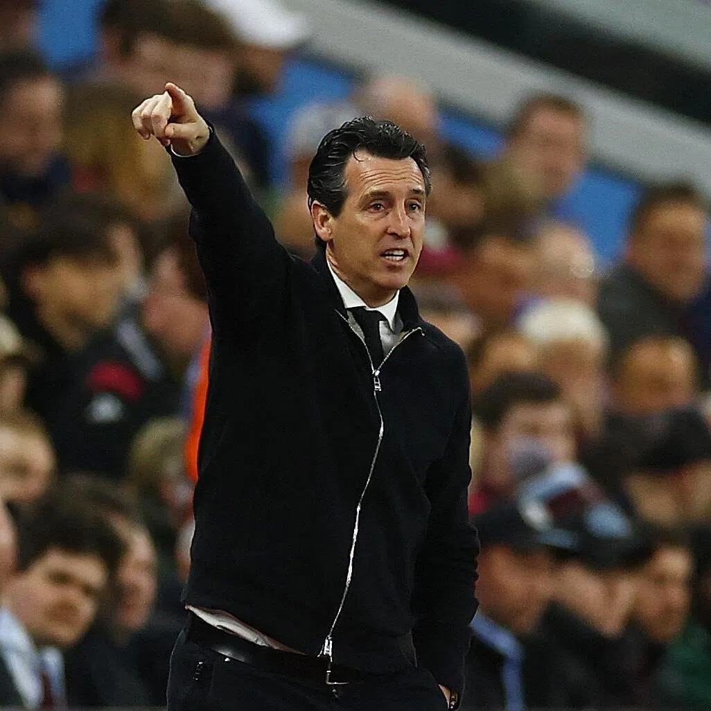 Aston Villa manager Unai Emery during the Europa League quarter-finals against Bologna.