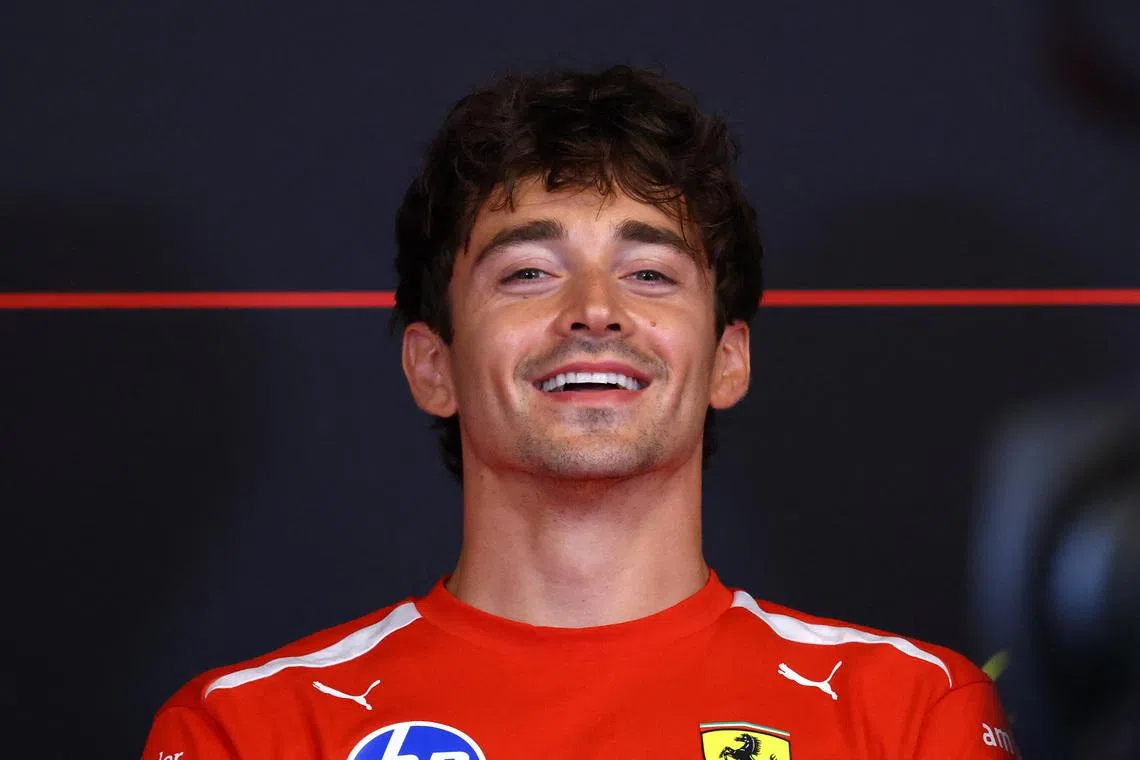 Formula One F1 - Monaco Grand Prix - Circuit de Monaco, Monaco - June 4, 2026 Ferrari's Charles Leclerc during the press conference REUTERS/Yves Herman