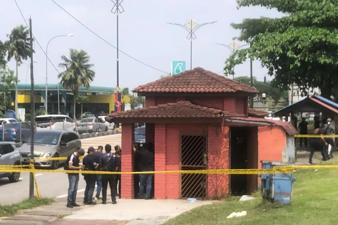 The woman's remains were found inside a bag left abandoned at a bus stop in Johor.
