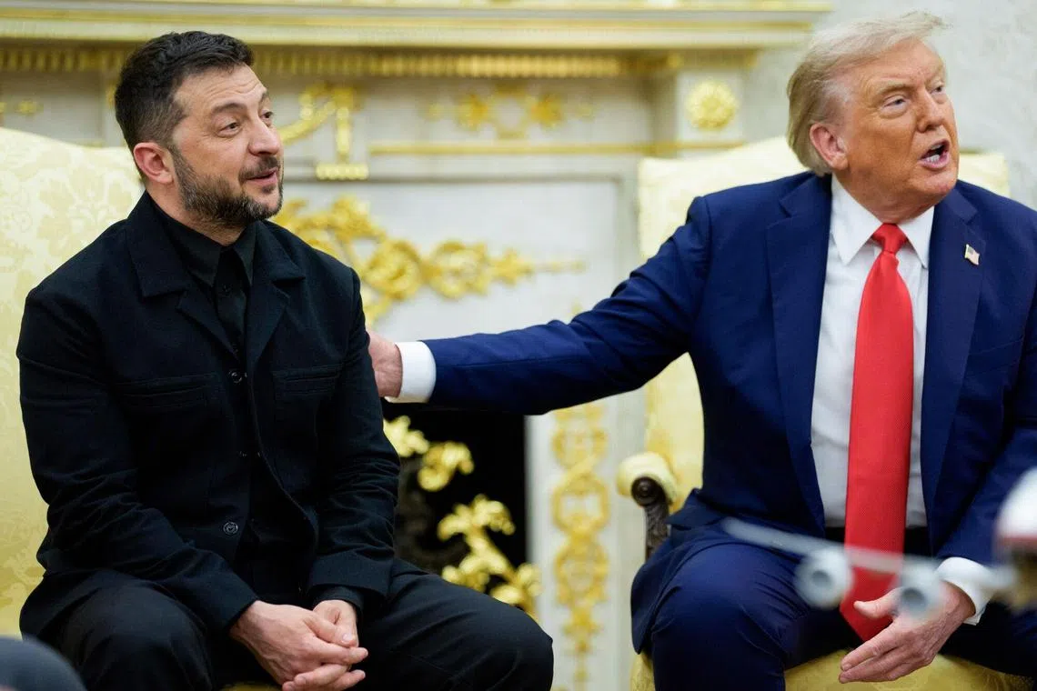 Mr Trump offered only vague assurances that the US would play a role in guaranteeing Ukraine’s safety if Mr Zelensky were to cut a deal with Russian President Vladimir Putin.