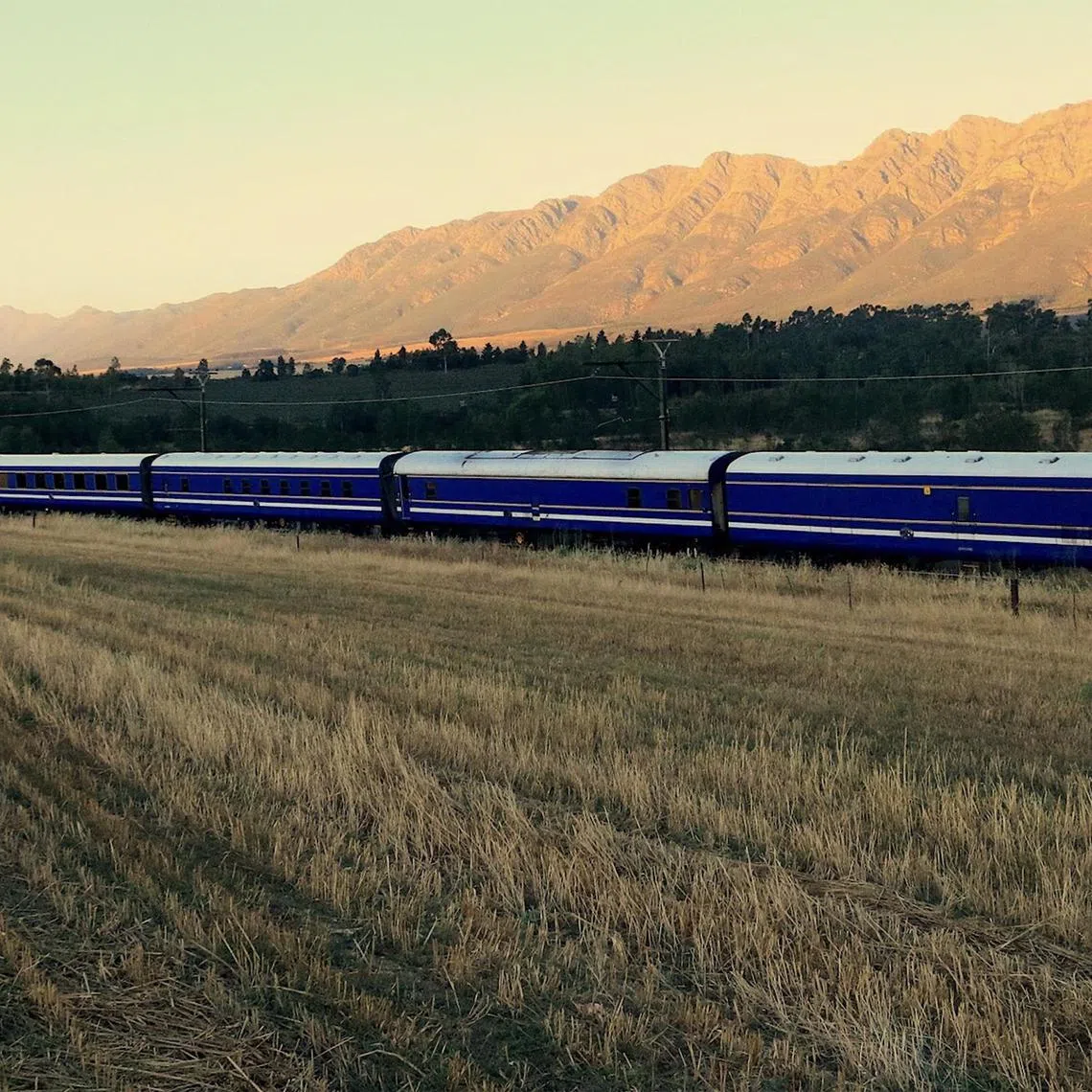 Stunning scenery is a given on The Blue Train, which travels between Pretoria and Cape Town.