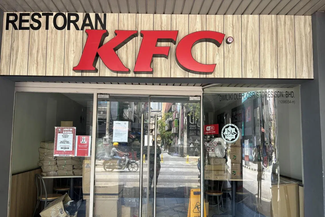 Empty boxes and a deserted shop lot are all of what remains of a former thriving KFC outlet in Jalan Sultan, Kuala Lumpur.