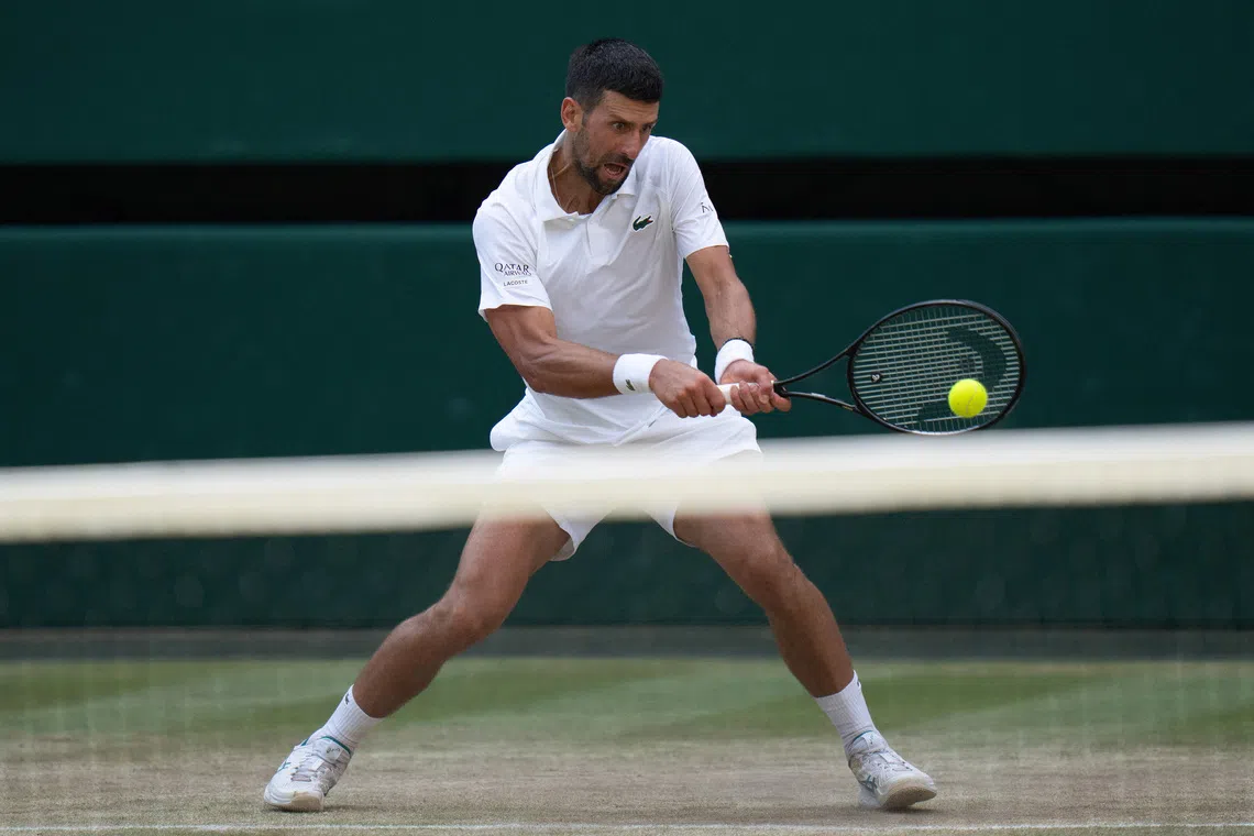 Novak Djokovic’s last time on court was in his Wimbledon semi-final loss to Jannik Sinner.
