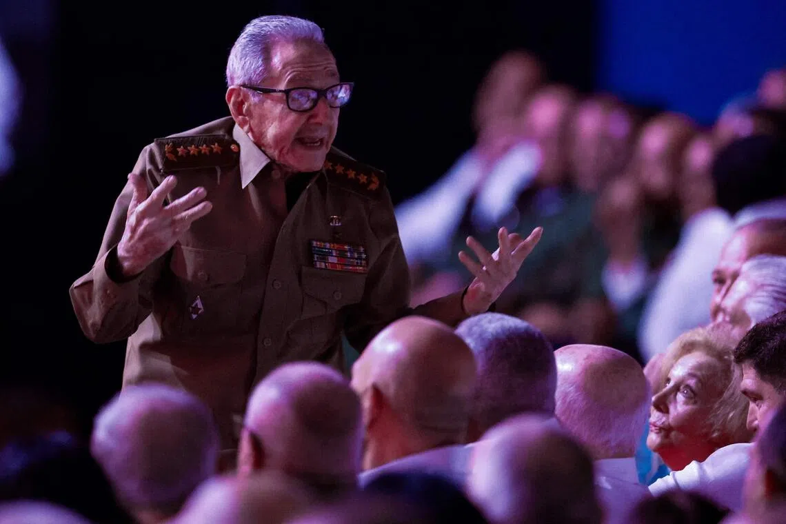 Raul Castro appeared in a report broadcast several times over the weekend marking the 65th anniversary of a unit responsible for the personal security of Cuban leaders.