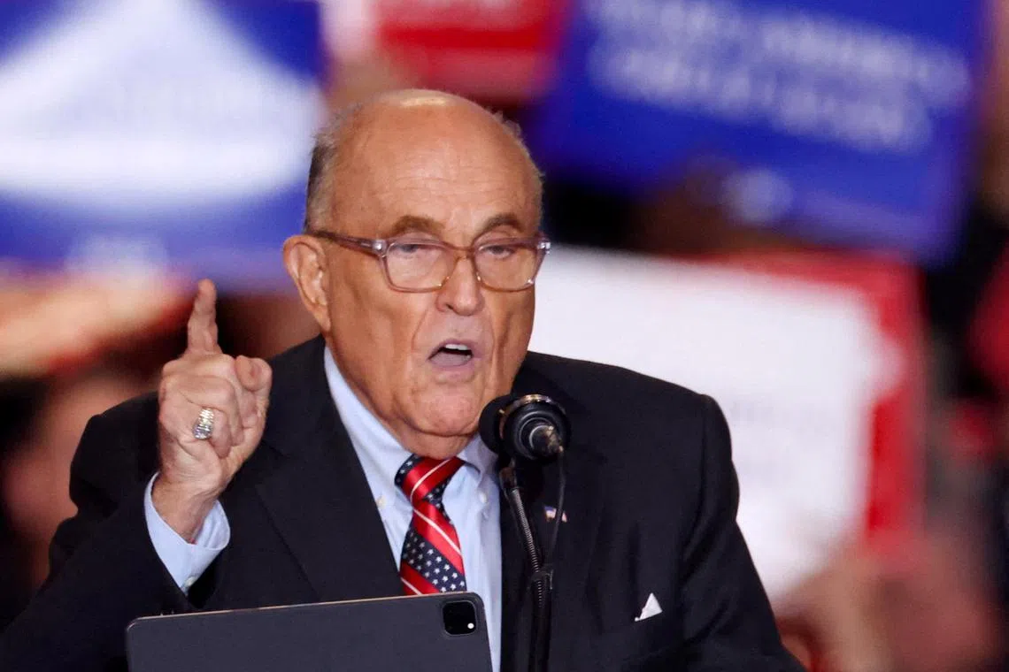 After the 2020 election, Giuliani spread false statements that the women tried to steal the election from Trump.