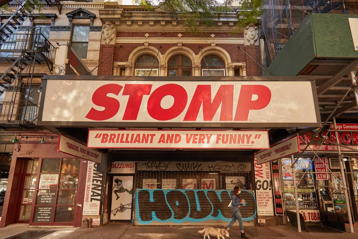 The Orpheum Theatre, which has hosted Stomp for years in New York’s East Village, Oct 6, 2020. The wordless percussion and dance spectacle, which became part of the fabric and culture of the city, leaves the Orpheum Theater on Jan 8, 2023. 