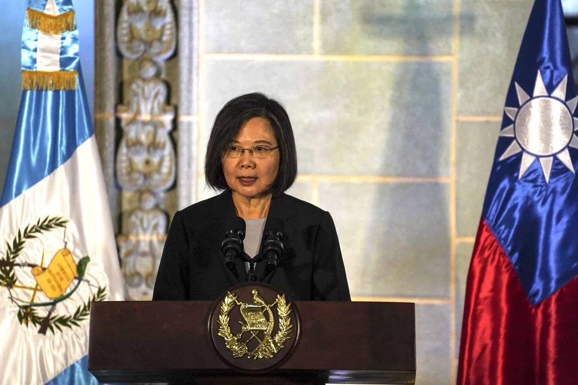 Taiwan's President Tsai Ing-wen said the ties between Guatemala and Taiwan "are unbreakable".